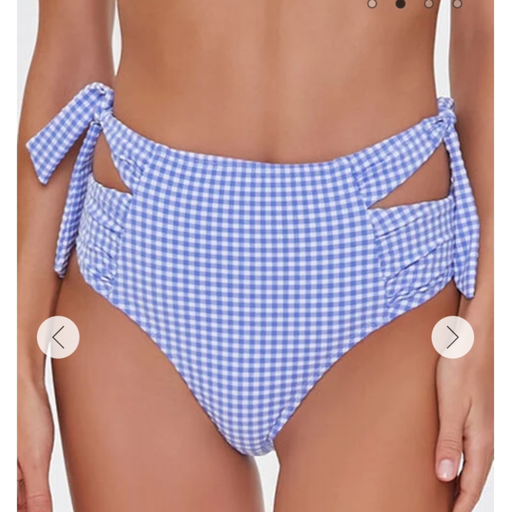 NWT Forever 21 Gingham 2 peice bathing suit - Picture 4 of 10